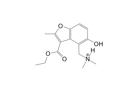 [3-(ethoxycarbonyl)-5-hydroxy-2-methyl-1-benzofuran-4-yl]-N,N-dimethylmethanaminium