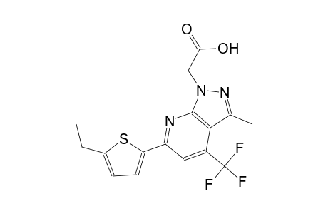 1H-pyrazolo[3,4-b]pyridine-1-acetic acid, 6-(5-ethyl-2-thienyl)-3-methyl-4-(trifluoromethyl)-