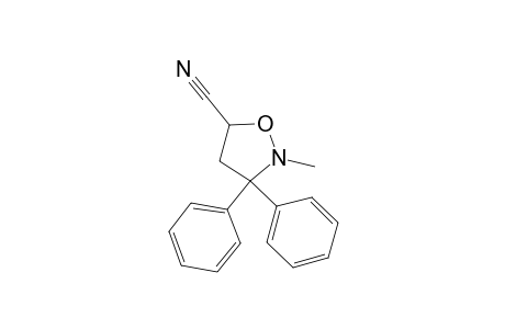 2-Methyl-3,3-diphenyl-1,2-oxazolidine-5-carbonitrile