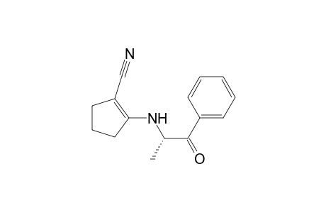 1-Cyclopentene-1-carbonitrile, 2-[(1-methyl-2-oxo-2-phenylethyl)amino]-, (S)-