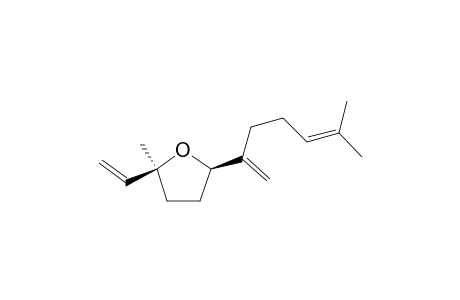 Furan, 2-ethenyltetrahydro-2-methyl-5-(5-methyl-1-methylene-4-hexenyl)-, (2S-cis)-