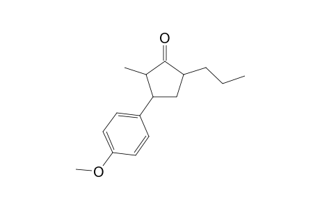 3-(4-Methoxyphenyl)-2-methyl-5-propyl-1-cyclopentanone