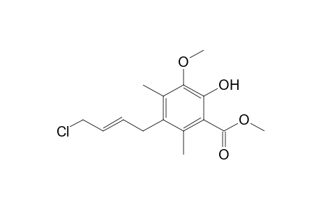 Methyl 5-[(E)-4-Chlorobut-2-enyl]-3-methoxy-4,6-dimethylsalicylate