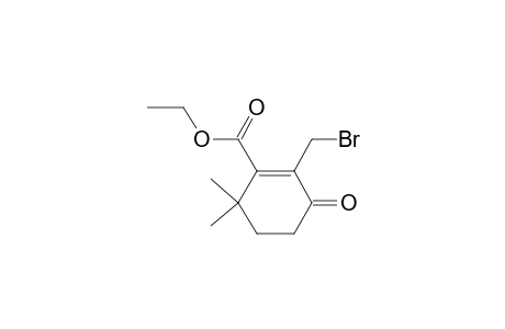 2-(bromomethyl)-3-keto-6,6-dimethyl-cyclohexene-1-carboxylic acid ethyl ester