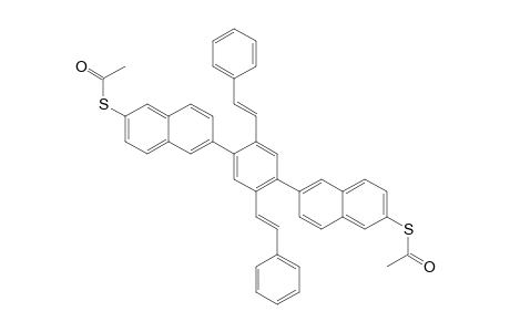 1,4-Bis(6-thioacetylnaphthalen-2-yl)-2,5-bis[(E)-2-phenylethenyl]-benzene