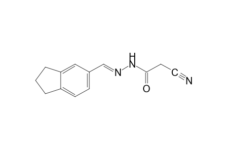 cyanoacetic acid, [(5-indanyl)methylene]hydrazide