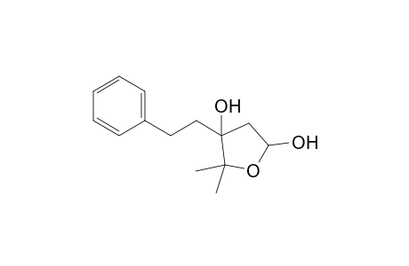 5,5-Dimethyl-4-phenethyl-tetrahydrofuran-2,4-diol