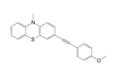 3-[2-(4-methoxyphenyl)ethynyl]-10-methyl-phenothiazine