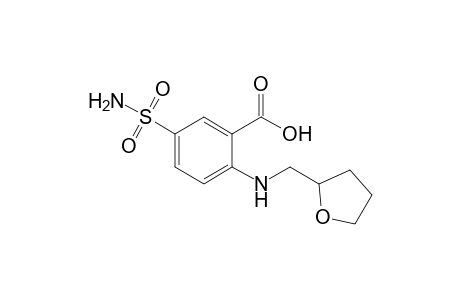 2-(2-oxolanylmethylamino)-5-sulfamoylbenzoic acid