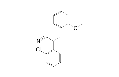 2-(o-chlorophenyl)-3-(o-methoxyphenyl)propionitrile
