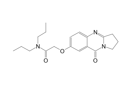 acetamide, N,N-dipropyl-2-[(1,2,3,9-tetrahydro-9-oxopyrrolo[2,1-b]quinazolin-7-yl)oxy]-