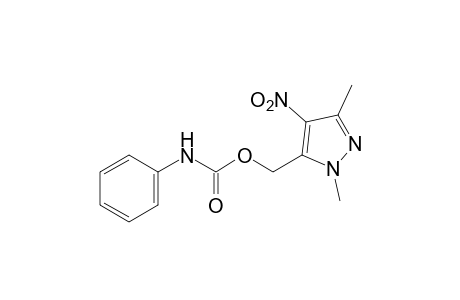 1,3-dimethyl-4-nitropyrazole-5-methanol, carbanilate (ester)