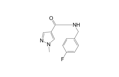 1H-Pyrazole-4-carboxylic acid, 1-methyl-, 4-fluorobenzylamide