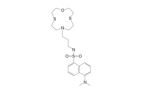 1-(DANSYLAMIDOPROPYL)-1-AZA-4,10-DITHIA-7-OXACYCLODODECANE