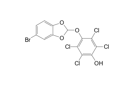 4-[(5-bromanyl-1,3-benzodioxol-2-yl)oxy]-2,3,5,6-tetrakis(chloranyl)phenol