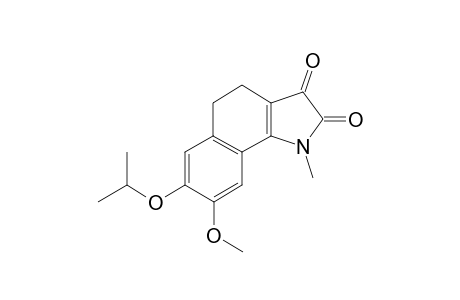 7-isopropoxy-8-methoxy-1-methyl-4,5-dihydrobenzo[g]indole-2,3-dione