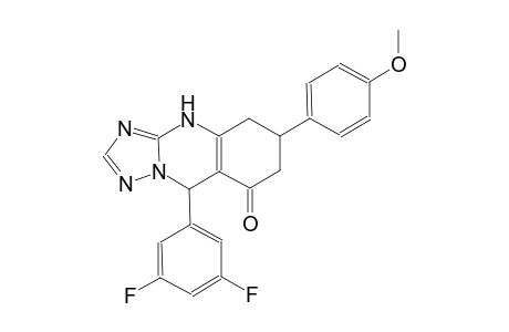 9-(3,5-difluorophenyl)-6-(4-methoxyphenyl)-5,6,7,9-tetrahydro[1,2,4]triazolo[5,1-b]quinazolin-8(4H)-one