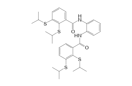 1,2-bis[2',3'-di(Isopropylmercapto)benzamido]-benzene