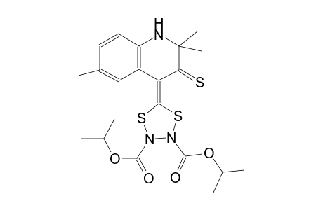 diisopropyl 5-(2,2,6-trimethyl-3-thioxo-2,3-dihydro-4(1H)-quinolinylidene)-1,4,2,3-dithiadiazolidine-2,3-dicarboxylate