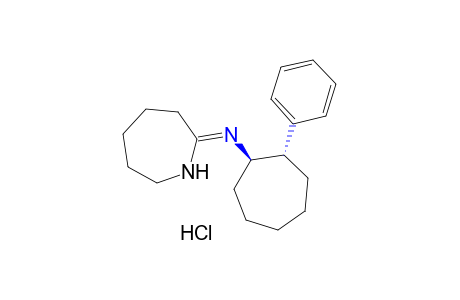 HEXAHYDRO-2-[(trans-2-PHENYLCYCLOHEPTYL)IMINO]-1H-AZEPINE, MONOHYDROCHLORIDE