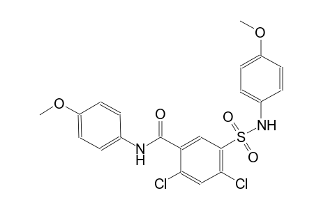 benzamide, 2,4-dichloro-N-(4-methoxyphenyl)-5-[[(4-methoxyphenyl)amino]sulfonyl]-