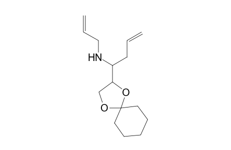 N-Allyl-1-(1,4-dioxaspiro[4.5]decan-2-yl)but-3-en-1-amine