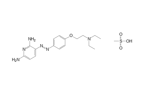 2,6-diamino-3-{{p-[2-(diethylamino)ethoxy]phenyl}azo}pyridine, methanesulfonate(1:1)