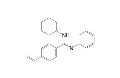 N-Cyclohexyl-N'-phenyl-4-vinylbenzimidamide