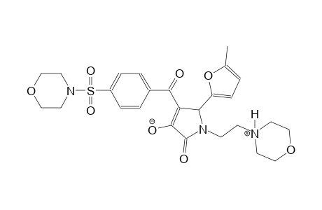 5-(5-methylfuran-2-yl)-1-(2-(morpholino-4-ium)ethyl)-4-(4-(morpholinosulfonyl)benzoyl)-2-oxo-2,5-dihydro-1H-pyrrol-3-olate