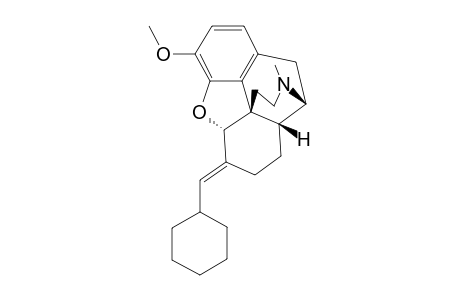 (E)-6-(CYCLOHEXYLMETHYLIDENE)-7,8-DIHYDRO-6-DEOXYCODEINE