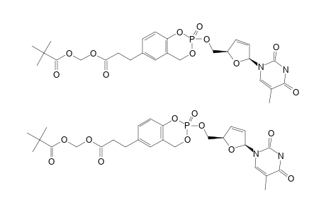 5-[2-(PIVALOYLOXYMETHOXYCARBONYL)-ETHYL]-CYCLOSAL-D4T-MONOPHOSPHATE