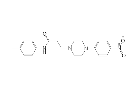1-piperazinepropanamide, N-(4-methylphenyl)-4-(4-nitrophenyl)-