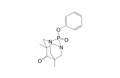 1,3-diaza-2-phosphatricyclo[3.3.1.1~3,7~]decan-6-one, 5,7-dimethyl-2-phenoxy-, 2-oxide