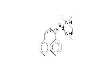 /.eta.-3/-Phenalenyl palladium (tetramethyl-ethylene-diamine) complexcation