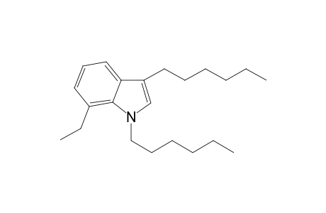 7-Ethyl-1,3-dihexylindole