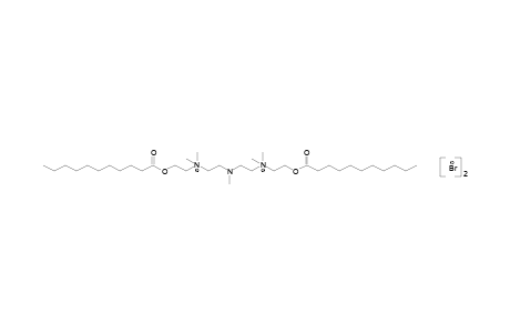 [(methylimino)diethylene]bis[dimethyl(2-hydroxyethyl)ammonium] dibromide, diundecanoate (ester)