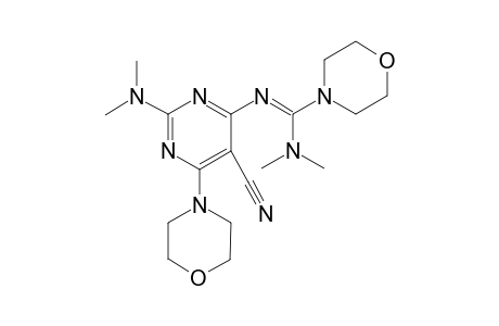 5-Cyano-2-(dimethylamino)-6-[dimethylamino(morpholino)azomethino]-4-(morpholino)pyrimidine