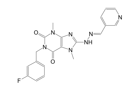 nicotinaldehyde [1-(3-fluorobenzyl)-3,7-dimethyl-2,6-dioxo-2,3,6,7-tetrahydro-1H-purin-8-yl]hydrazone