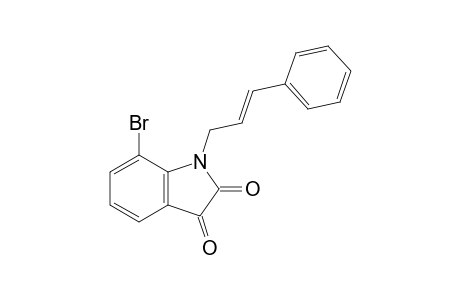 (E)-7-Bromo-1-(3-phenyl-allyl)-1H-indole-2,3-dione