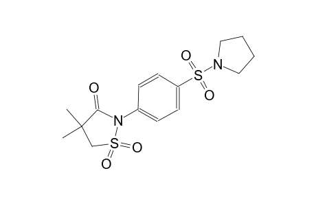 3-isothiazolidinone, 4,4-dimethyl-2-[4-(1-pyrrolidinylsulfonyl)phenyl]-, 1,1-dioxide