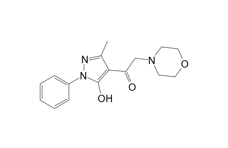 1-(5-Hydroxy-3-methyl-1-phenyl-1H-pyrazol-4-yl)-2-(morpholin-4-yl)ethanone