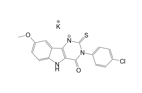 potassium 3-(4-chlorophenyl)-8-methoxy-4-oxo-2-sulfanylidene-1H,2H,3H,4H,5H-indeno[1,2-d]pyrimidin-1-ide
