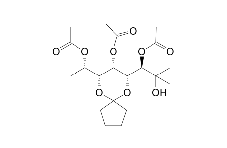 4,6-O-Cyclopentylidene-L-ido-octan-2,3,5,7-tetraol 3,5,7-triacetate isomer