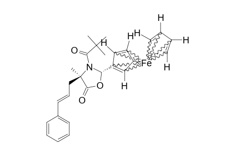 (2S,4R,E)-2-FERROCENYL-3-PIVALOYL-4-METHYL-4-CINNAMYL-1,3-OXAZOLIDIN-5-ONE