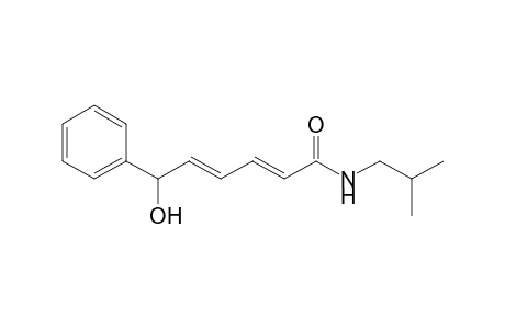 (2E,4E)-6-hydroxy-N-(2-methylpropyl)-6-phenylhexa-2,4-dienamide