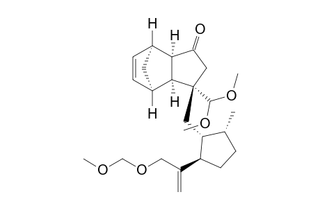 (3'S,3a'S,4'R,7'S.7a'R,1"R,2"R,5"R)-3-Methoxymethoxymethyl-3-[2'-(1"-methoxymethoxymethylvinyl)-5'-methylcyclopentylmethyl]-2,3,3a,4,7,7a-Hexahydro-1H-4,7-methanoindene-1one