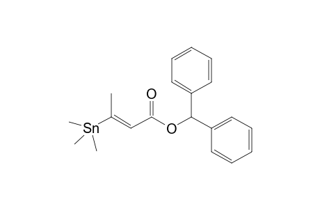(diphenylmethyl) (E)-3-trimethylstannylbut-2-enoate