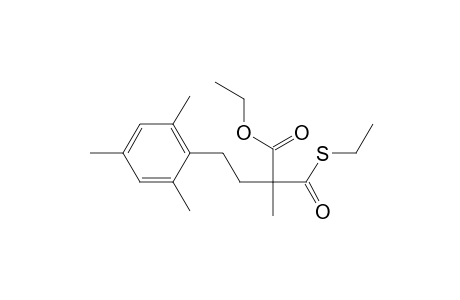 Benzenebutanoic acid, .alpha.-[(ethylthio)carbonyl]-.alpha.,2,4,6-tetramethyl-, ethyl ester