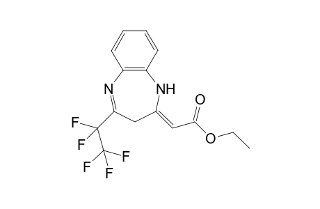 Ethyl (2Z)-1,3-Dihydro-[4-(pentafluoroethyl)-2H-1,5-benzodiazepin-2-ylidene]acetate