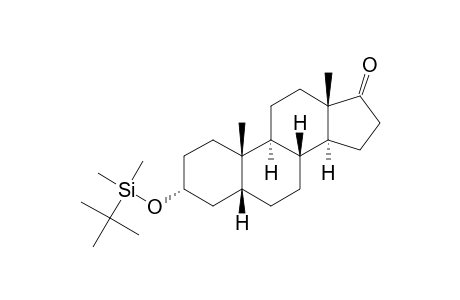 Androstan-17-one, 3-[[(1,1-dimethylethyl)dimethylsilyl]oxy]-, (3.alpha.,5.beta.)-